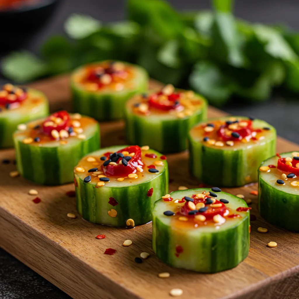 Spicy Cucumber Bites - tertiary view